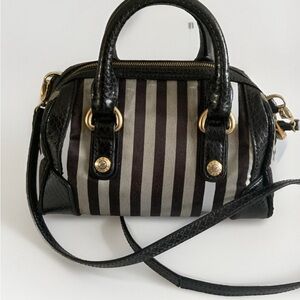 Henri Bendel Centennial Stripe Satchel Crossbody bag
